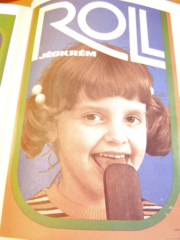 Roll jégkrém plakát