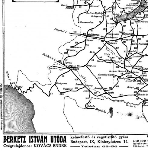 Nagy-Magyarország vasúti térképe 4.