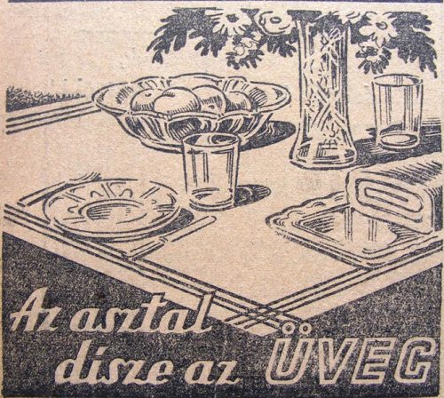 Üveg reklám 