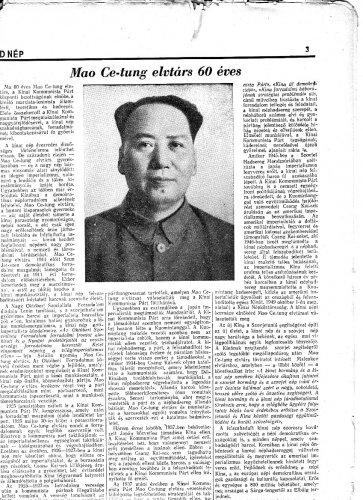 Mao Ce Tung hatvan éves Mao Ce Tung hatvan éves