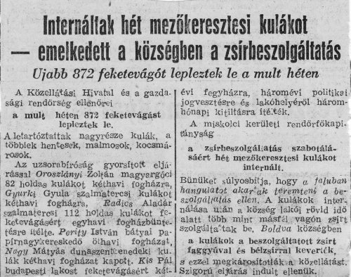 Eljárás kulákok internálásáról Eljárás kulákok internálásáról