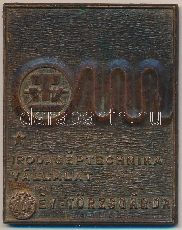 10 éves törzsgárda plakett egy aukciós portálon