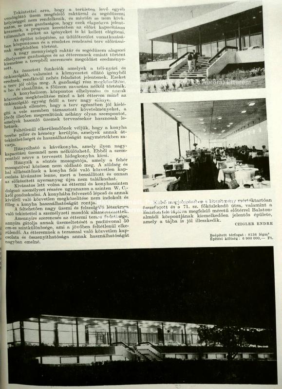 Balatonalmádi, Pannónia (később Auróra) Étterem