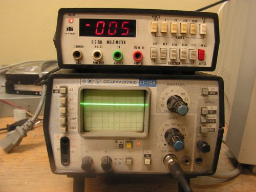 HT multiméter + szovjet szkóp CI-112