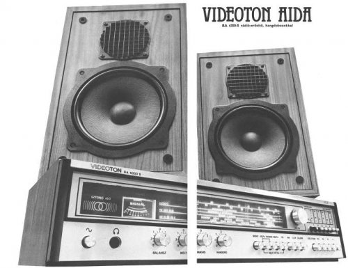 VIDEOTON AIDA - RA 6350-S rádió-erősítő, hangdobozokkal