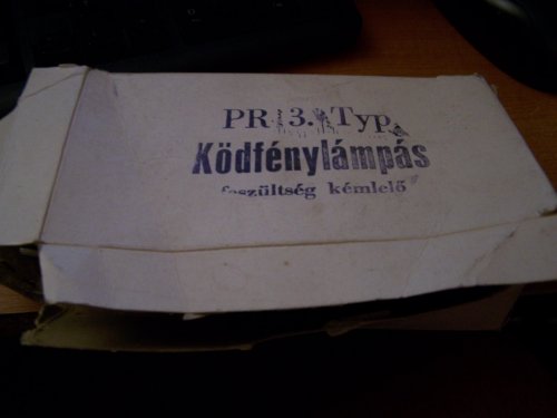 PR.3. Ködfénylámpás feszültség kémlelő