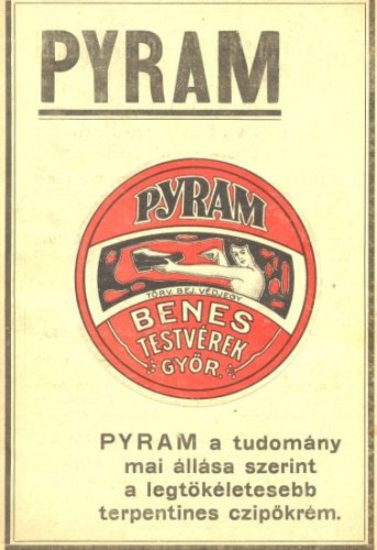 Pyram cipőkrém reklám Pyram cipőkrém reklám