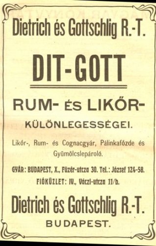DIT-GOTT Rum és Likőr DIT-GOTT Rum és Likőr