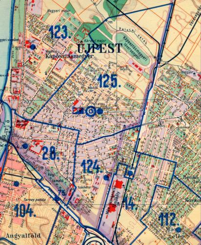 Újpest térkép 1928-ból