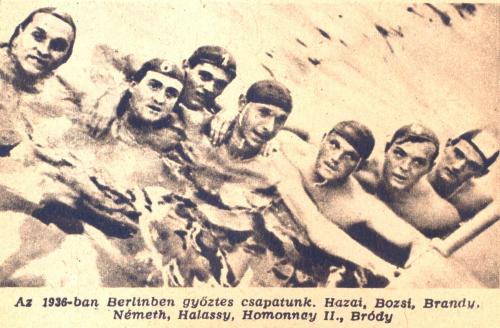 vizilabda olimpiai bajnokaink 1936-ban