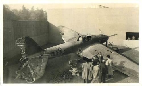 Szovjet lelött repülőgép