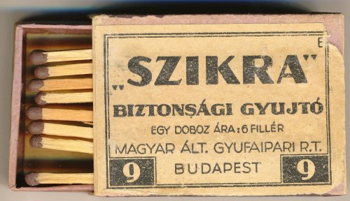Szikra gyufa Szikra gyufa