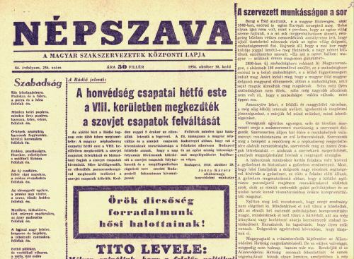 Népszava - 1956 október 30