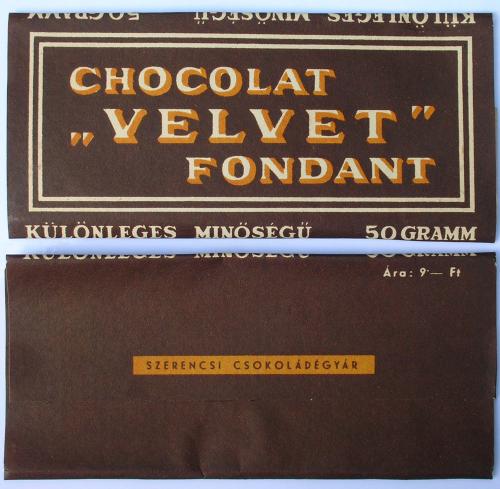 Szerencsi Velvet csokoládé