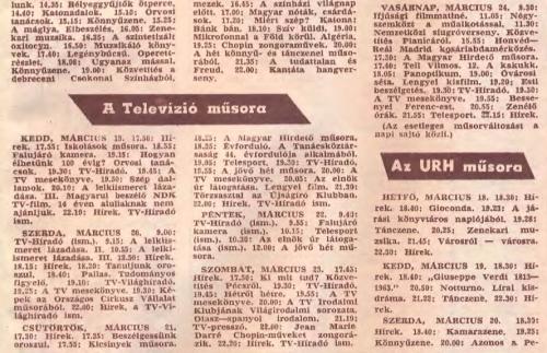 Televízió műsor Televízió műsor