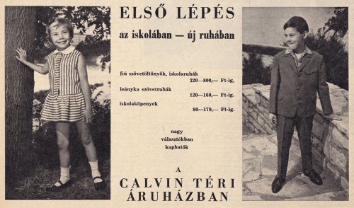 Kalvin Téri Áruház Iskolai divat Kalvin Téri Áruház Iskolai divat