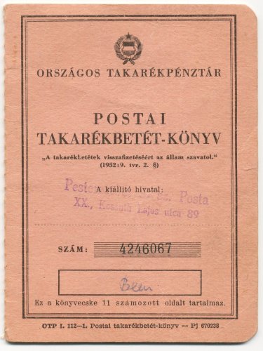 Postai takarékbetét-könyv