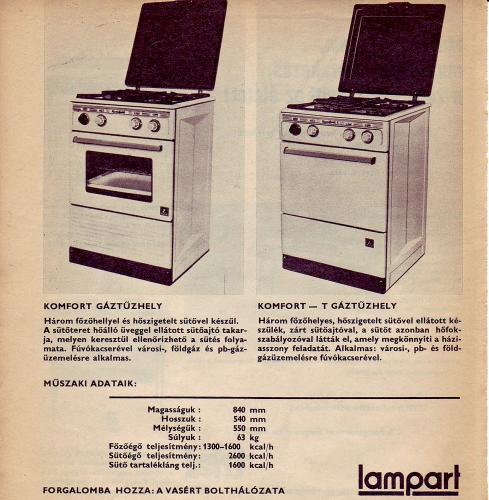 Lampart gáztűzhely