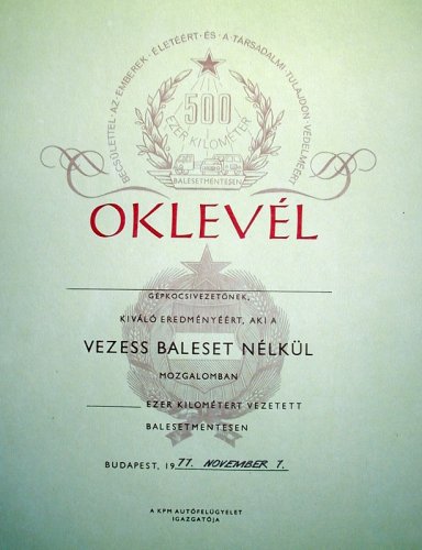 Balesetmentes vezetésért