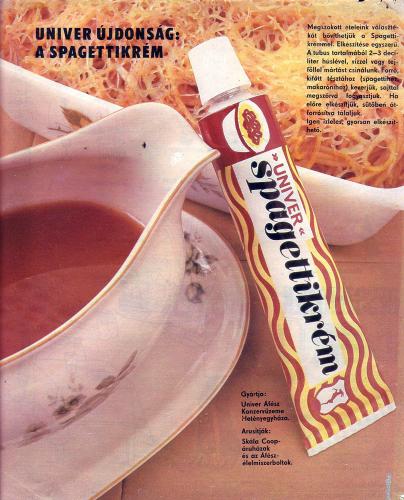 Univer spagettikrém