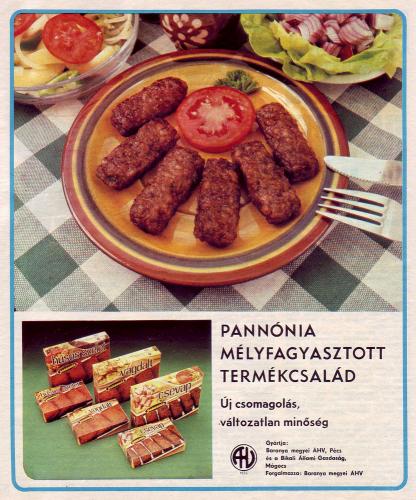 Pannónia Mélyfagyasztott Termékcsalád Pannónia Mélyfagyasztott Termékcsalád
