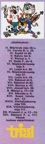 TRIÁL játékboltok Budapesten TRIÁL játékboltok Budapesten