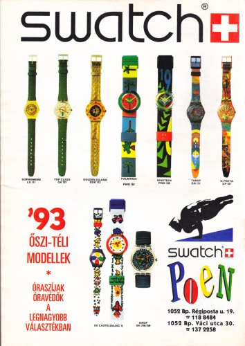 Swatch karóra kivitelek Swatch karóra kivitelek