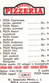 Pizzeria étlap