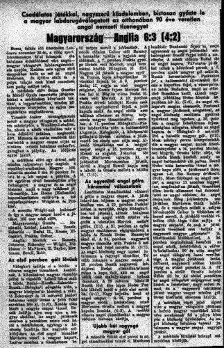 Magyarország-Anglia 6-3