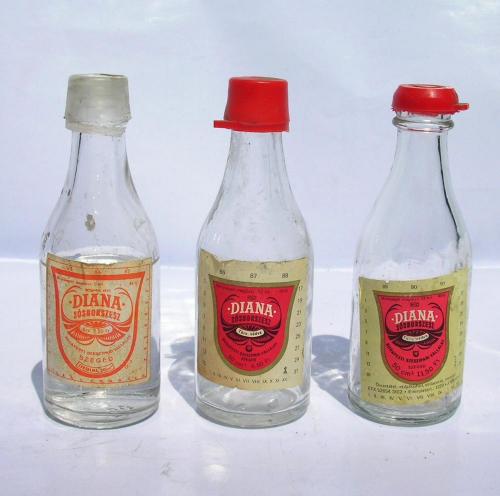 Diana sósborszesz üvegek Diana sósborszesz üvegek