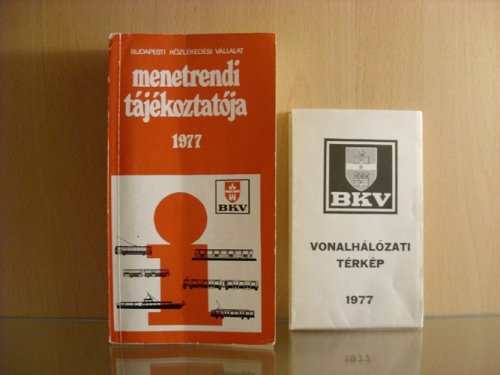 BKV menetrend 1977