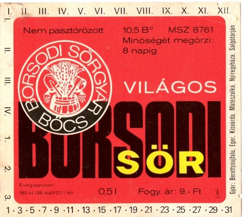 Borsodi sör Borsodi sör