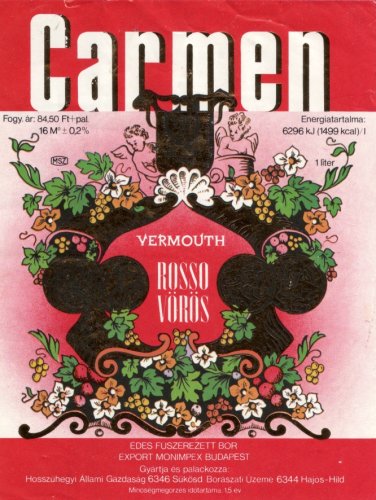 Carmen vermouth vörös