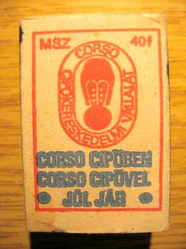 Corso cipő gyufásdoboz Corso cipő gyufásdoboz