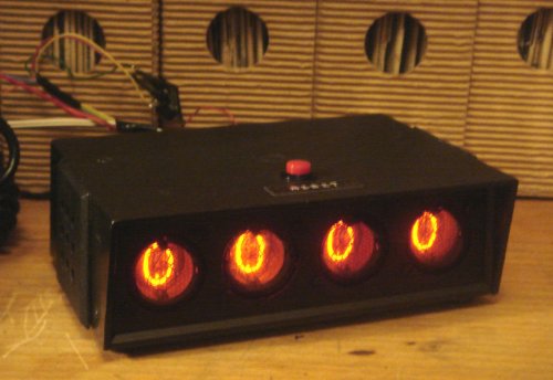 Nixie-csöves szalaghosszmérő számláló