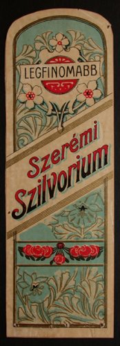 Szerémi Szilvorium címke
