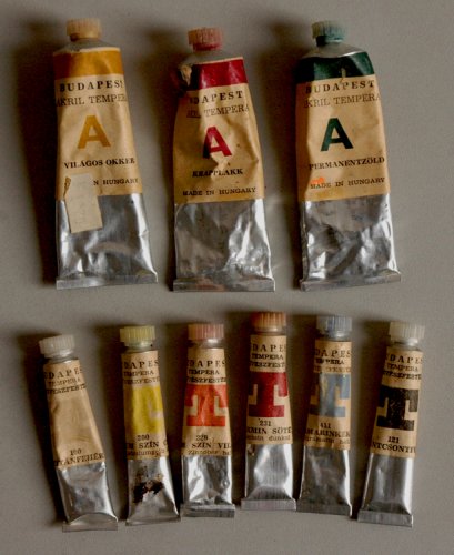 Budapest tempera - Akril