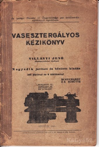 Vasesztergályos kézikönyv