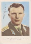 Gagarin emléklap aláírással