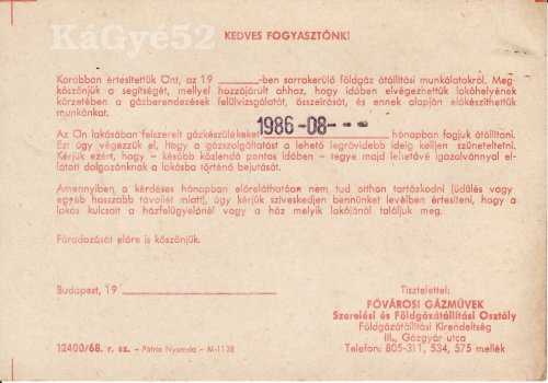 Gázkészülék átállítás