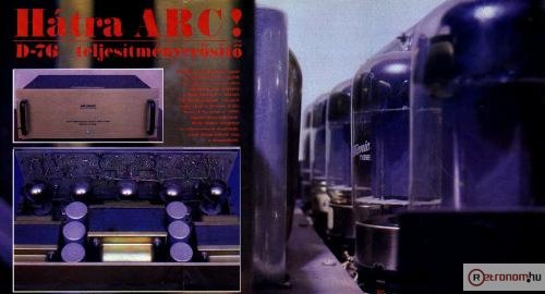 1985/2-es Hifi Magazin Poszter (Audio Research D-76)