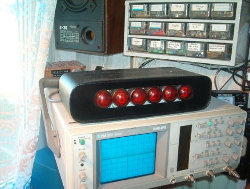 Nixie-óra saját építésű, 6-digites TTL-es