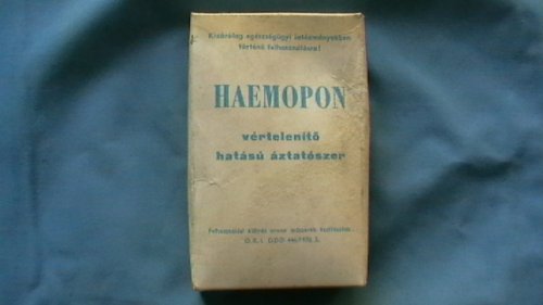 Haemopon vértelenítő hatású áztatószer Haemopon vértelenítő hatású áztatószer