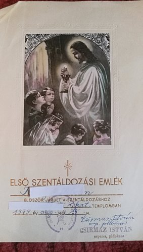 Első szentáldozási emlék