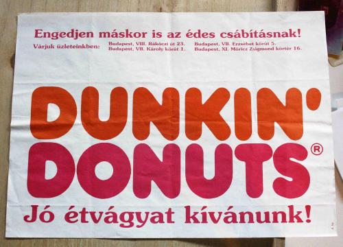 Dunkin Donuts Tálca papír