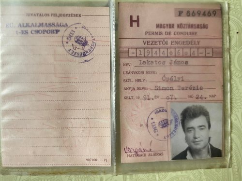 Jogosítvány/vezetői engedély Jogosítvány/vezetői engedély