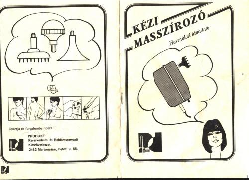 Kézi masszírozó kezelési útmutató