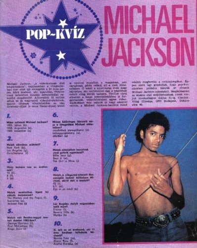 Michael Jackson kvíz Michael Jackson kvíz