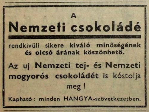 Nemzeti csokoládé