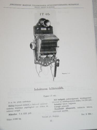 Fali induktoros telefon (LB-I) Ericsson